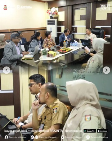 Bapenda Makassar Bertemu ADB, Bahas Laporan Pendahuluan Creating Investable City