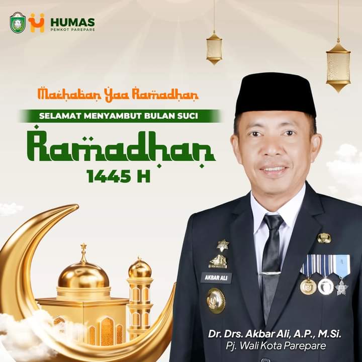 Pemerintah Tetapkan 1 Ramadan 1445 H 12 Maret, Pj Wali Kota Parepare Ucapkan Selamat Menunaikan Ibadah Puasa