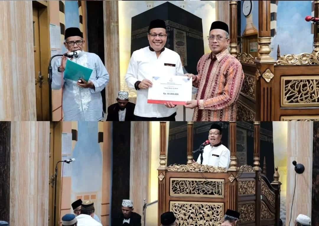 Dukung Program Keagamaan, Sekwan Dahyal Salurkan Dana Hibah di Masjid Besar Al Amin Antang