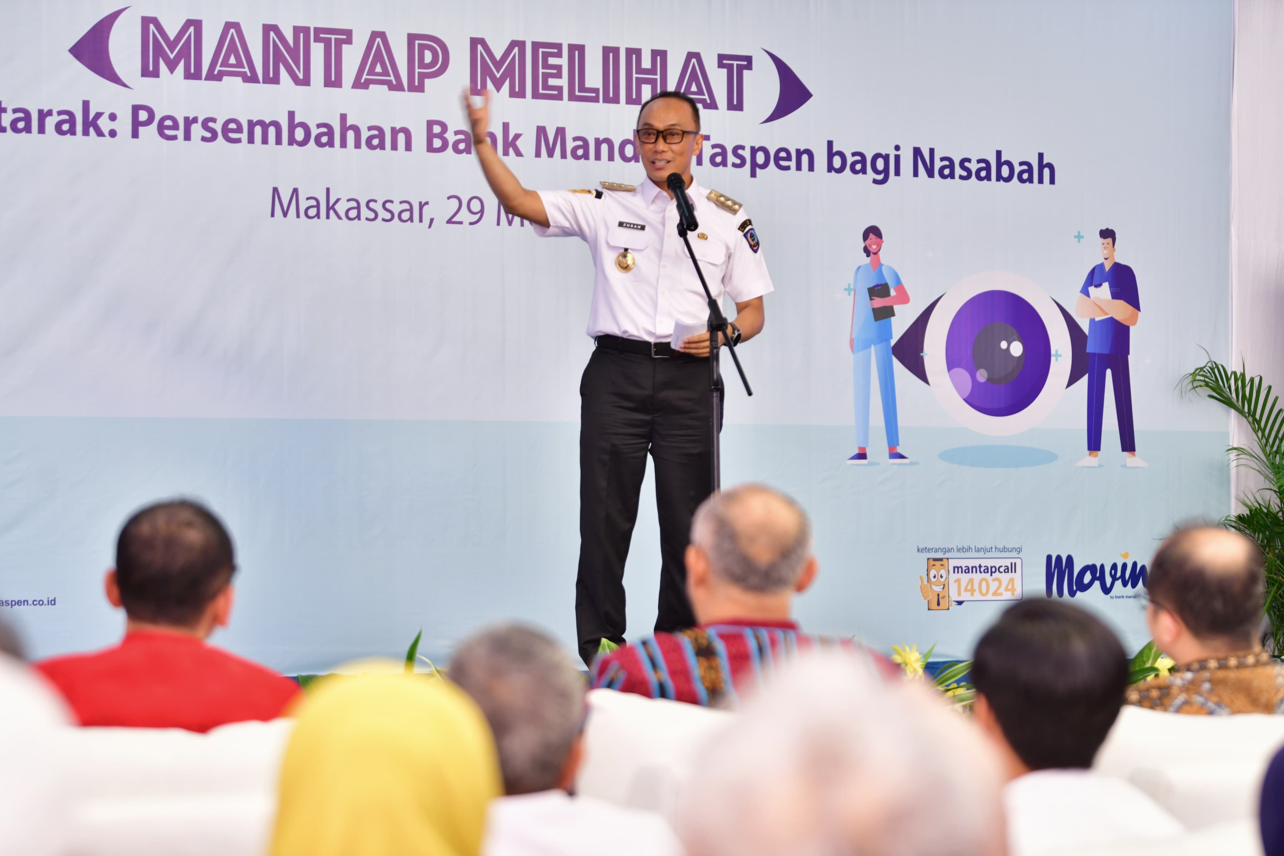 Bank Mandiri Taspen Gelar Operasi Katarak  Bagi 115 Warga Sulsel, Prof Zudan Sampaikan Terima kasih