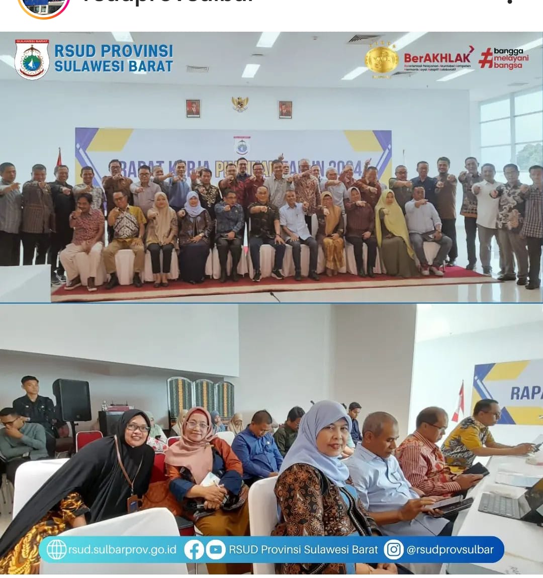 Direktur RSUD Sulbar Hadiri Rapim yang Dipimpin Pj Gubernur Prof Zudan