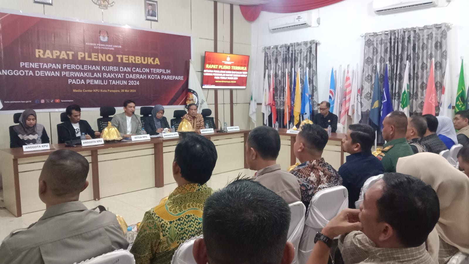 Resmi, KPU Parepare Tetapkan 25 Calon Terpilih Anggota DPRD, Golkar Kursi Terbanyak, Disusul Nasdem dan Gerindra