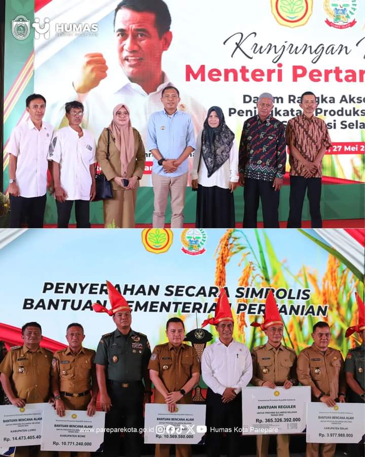 Pj Wali Kota Akbar Ali Pimpin Jajaran Pemkot Parepare Hadiri Kunker Mentan di Makassar