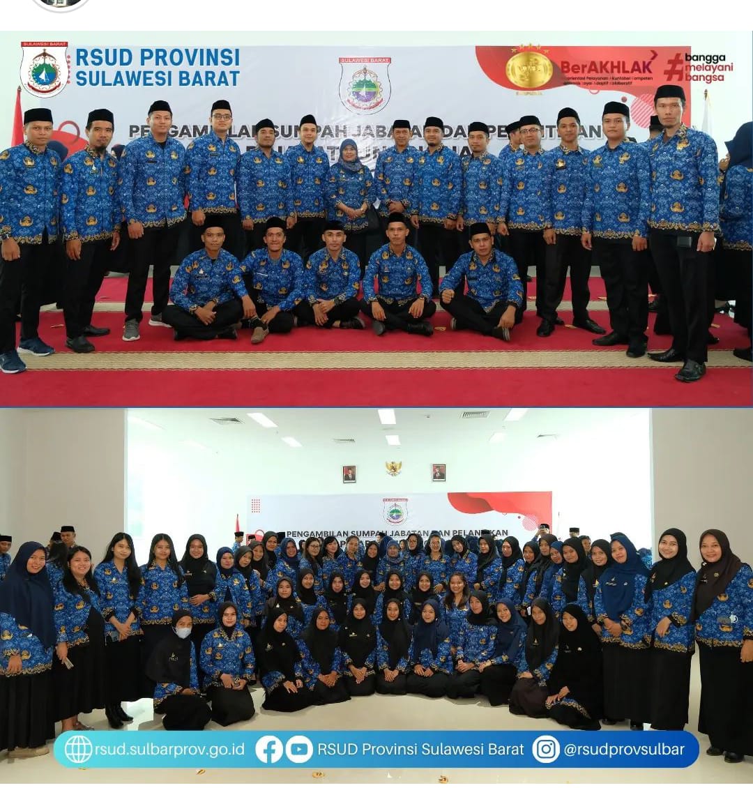 Direktur RSUD Sulbar Hadiri Pelantikan Pejabat Fungsional