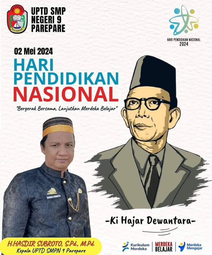 Selamat Hari Pendidikan Nasional, SMPN 9 Parepare Gaungkan Lanjutkan Merdeka Belajar