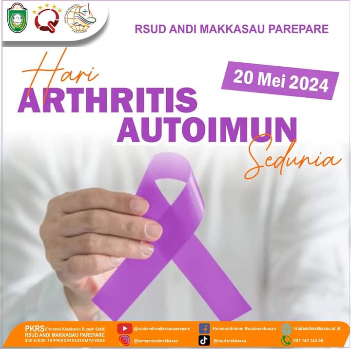 Hari Arthritis Autoimun Sedunia, RSUD Andi Makkasau Ingatkan 3 gejala Paling Sering Dialami Penderita 