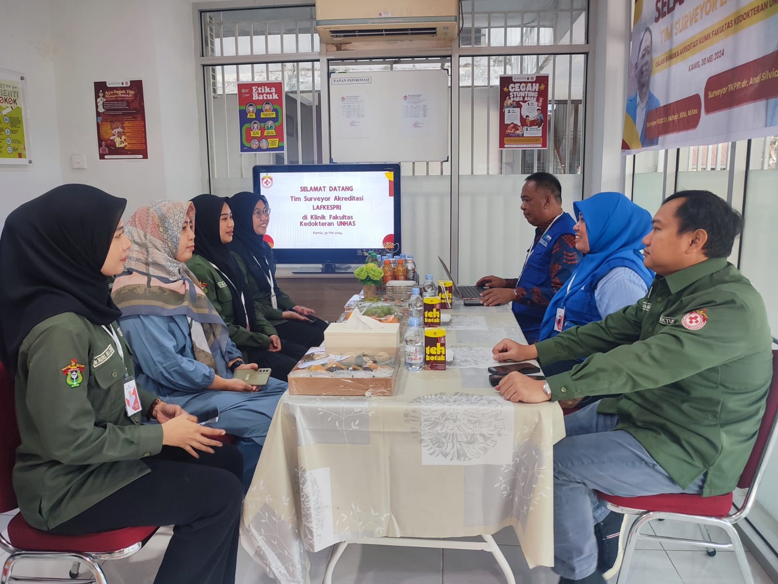 Klinik Fakultas Kedokteran Unhas Ikuti Akreditasi yang Dilakukan Lafkespri