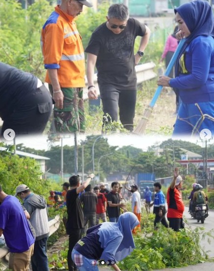 Camat dan Sekcam Ujung Tanah Pantau Langsung Kegiatan Sabtu Bersih di Galangan Kapal
