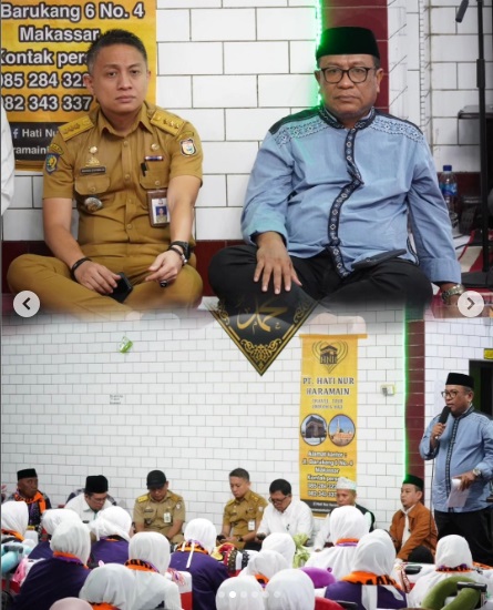 Camat Ujung Tanah Hadiri Pelepasan JCH Kloter 4 Embarkasi Makassar