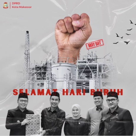 DPRD Makassar Ucapkan Selamat Memperingati Hari Buruh