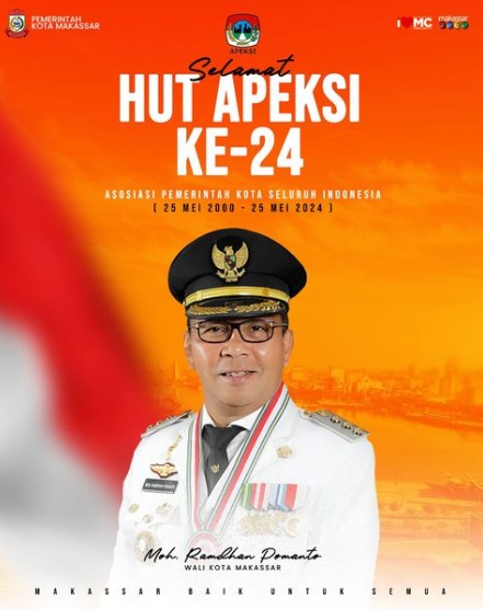 Pemkot Makassar Ucapkan Selamat HUT Apeksi ke-24
