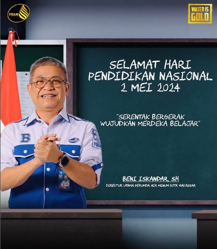 Perumda Air Minum Kota Makassar Ucapkan Selamat Hardiknas 2024