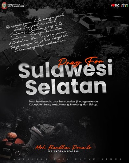 Pemkot Makassar Turut Berduka Cita Atas Bencana Banjir di Sulsel