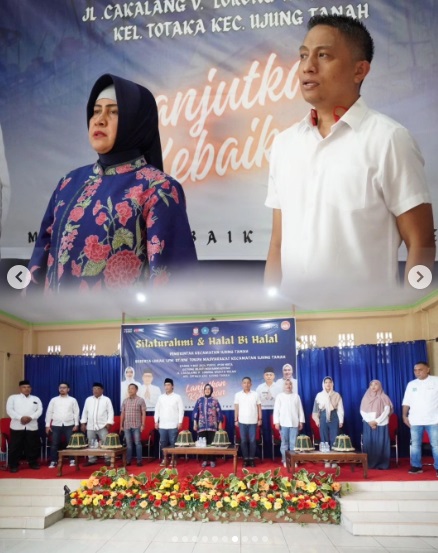 Ketua TP PKK Makassar Hadiri Halal Bihalal di Kecamatan Ujung Tanah