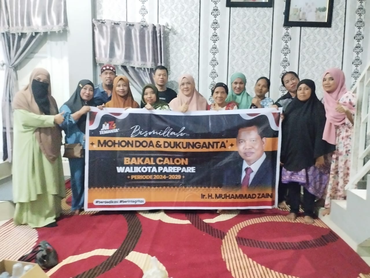 Bergerak Masif, Relawan dan Ribuan Baliho Bacalon Wali Kota Parepare MZ Sudah Tersebar