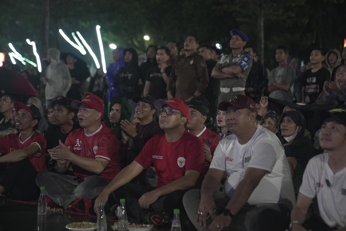 Happy dengan Nobar Timnas, Suporter Harap Wali Kota Adakan Nobar Lagi saat Olimpiade