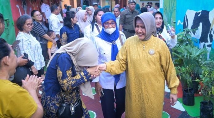 Indira Yusuf Ismail Tinjau Lorong Wisata Zhenzen di Kecamatan Wajo
