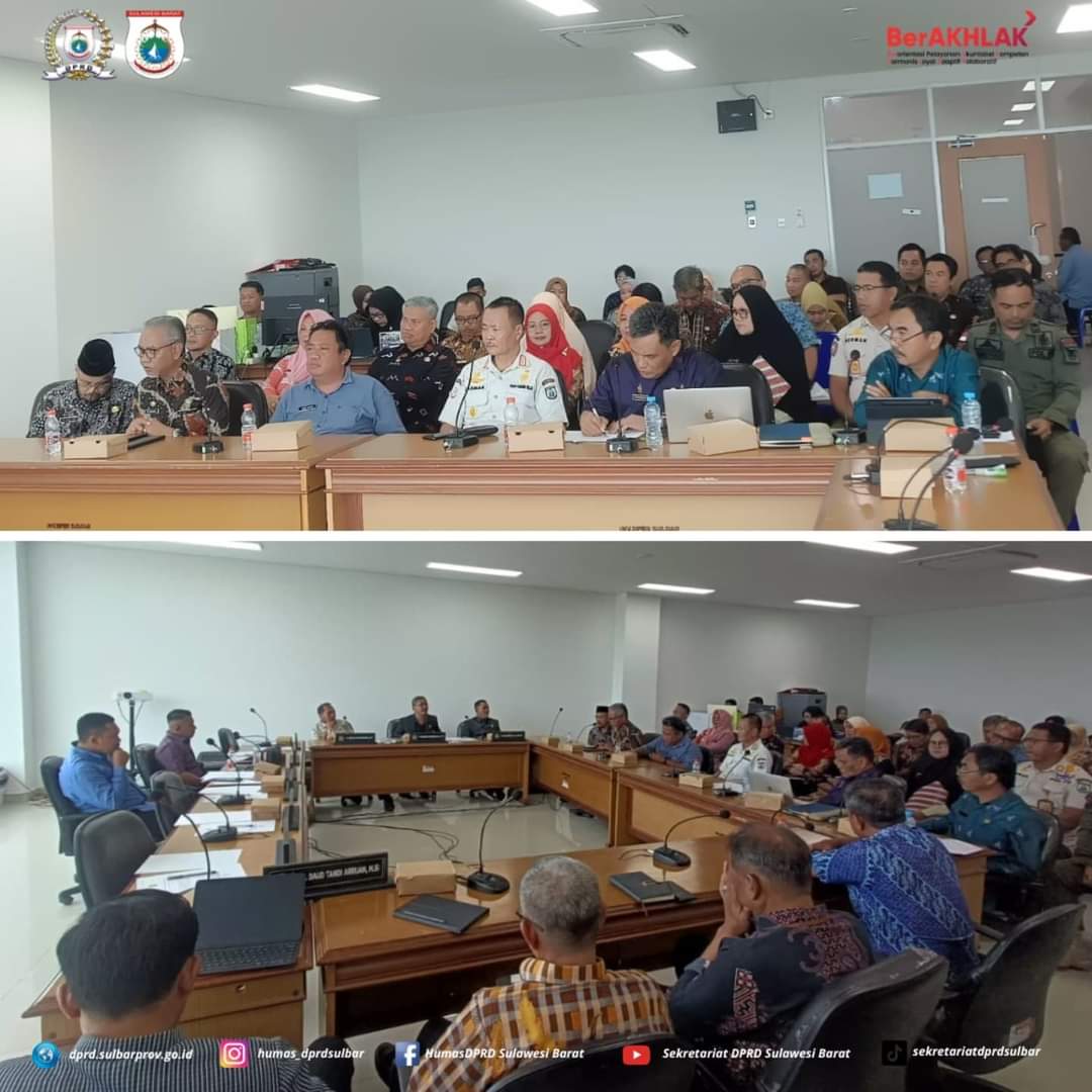 Komisi I Rakor Bersama Sejumlah OPD, Irwan Pababari: Untuk Samakan Persepsi dan Menyelesaikan Berbagai Persoalan