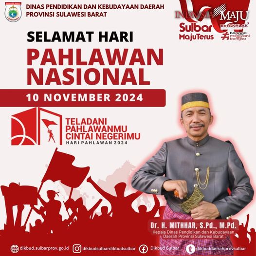 Dinas Dikbud Sulbar Ucapkan Selamat Hari Pahlawan