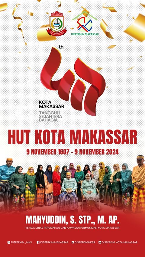 Disperkim Ucapkan Selamat HUT Kota Makassar ke-417