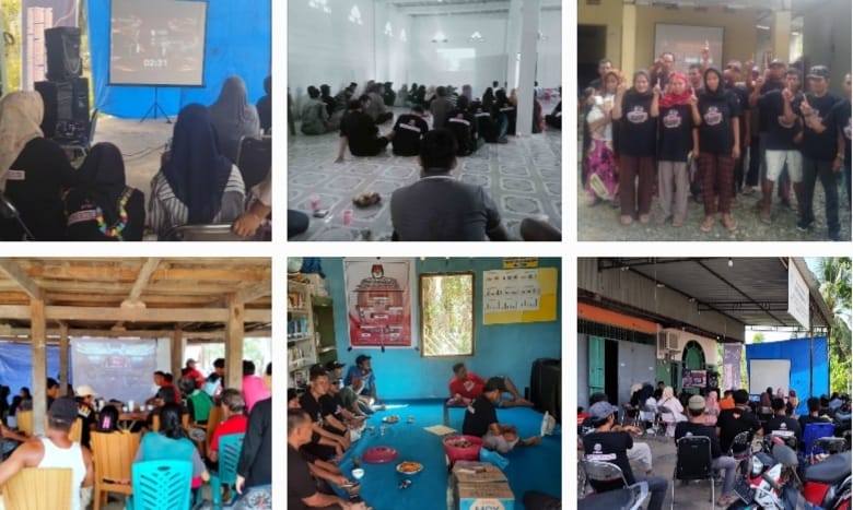 Gelar Nobar di 5 Kecamatan, Relawan Teratai Akui Arsal-Askary Unggul di Debat Pilkada Mateng Putaran Pertama