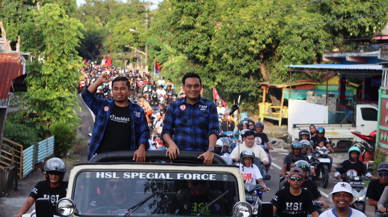 Defile Kemenangan Tasming-Hermanto Aman dan Lancar, Terima Kasih Dukungan Aparat Keamanan dan Masyarakat