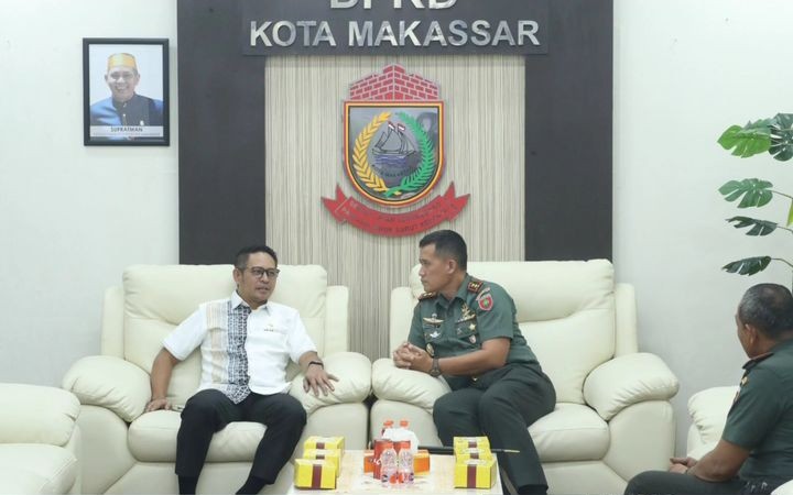 Jalin Silaturrahmi Forkopimda, Dandim 1408/BS Berkunjung ke DPRD Makassar