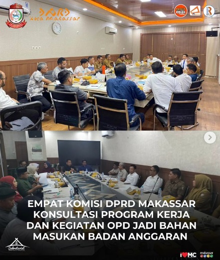 Seluruh Komisi DPRD Makassar Gelar Rapat Bersama Mitra Kerja, Untuk Bahan Masukan pada Konsultasi Banggar