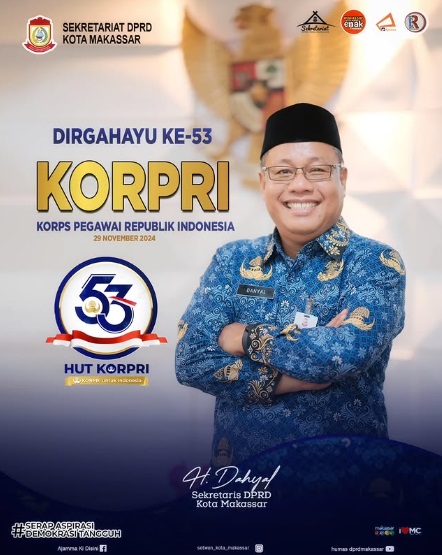 Sekretariat DPRD Makassar Ucapkan Selamat Hari Korpri ke-53