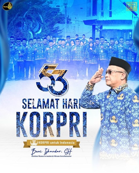 PDAM Makassar Ucapkan Selamat Hari Korpri ke-53