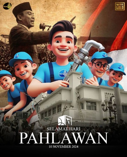 PDAM Makassar Ucapkan Selamat Hari Pahlawan 10 November