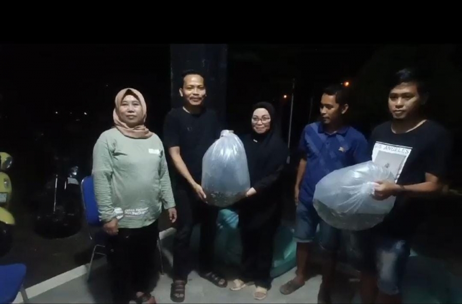Bersama Pemuda Pelopor Kemandirian Pangan, Pemprov Sulbar Bagikan 200 Ribu Bibit Ikan Nila