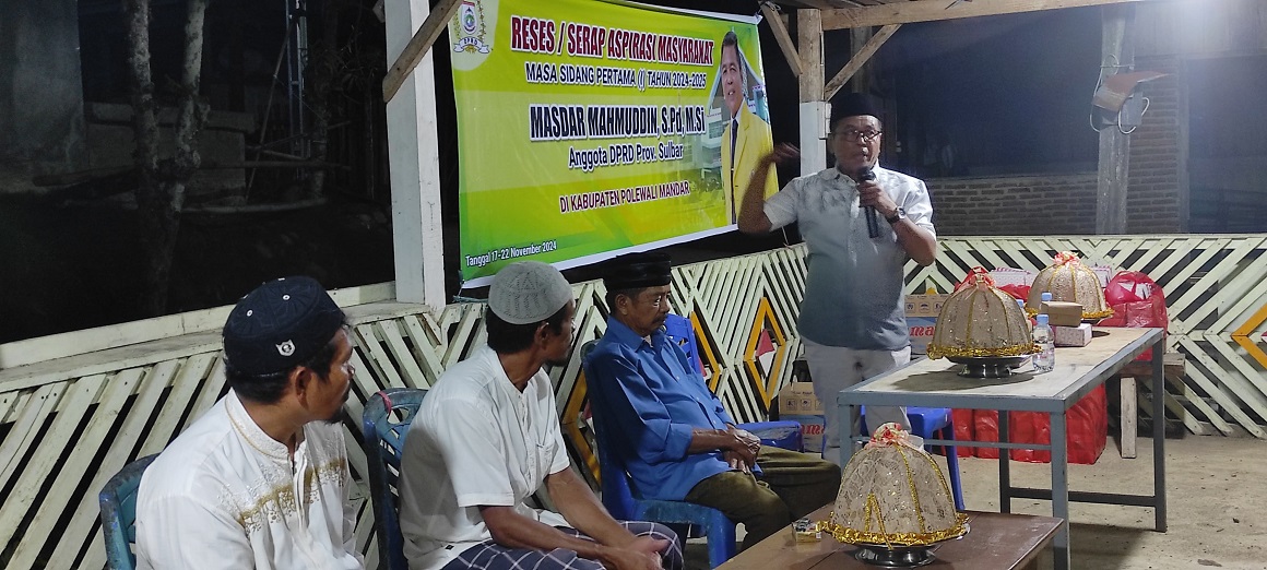 Reses di Kecamatan Binuang Polman, Masdar Mahmuddin Terima 20 Aspirasi Masyarakat