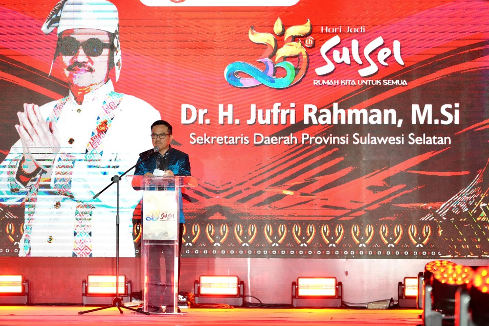 Opening Ceremony Puncak HUT Sulsel ke-355, Jufri Rahman Ajak Sukseskan Program Nasional BBI dan BBWI