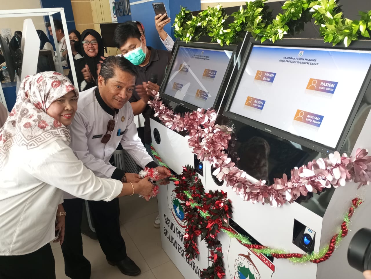RSUD Sulbar Launching Bridging E Klaim dan Anjungan Pasien Mandiri 
