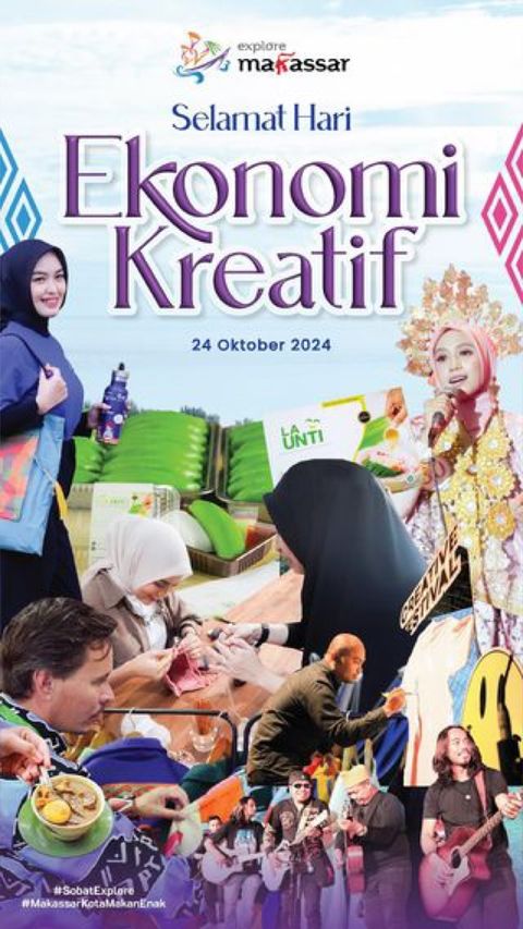 Dispar Makassar Ucapkan Selamat Hari Ekonomi Kreatif Nasional 