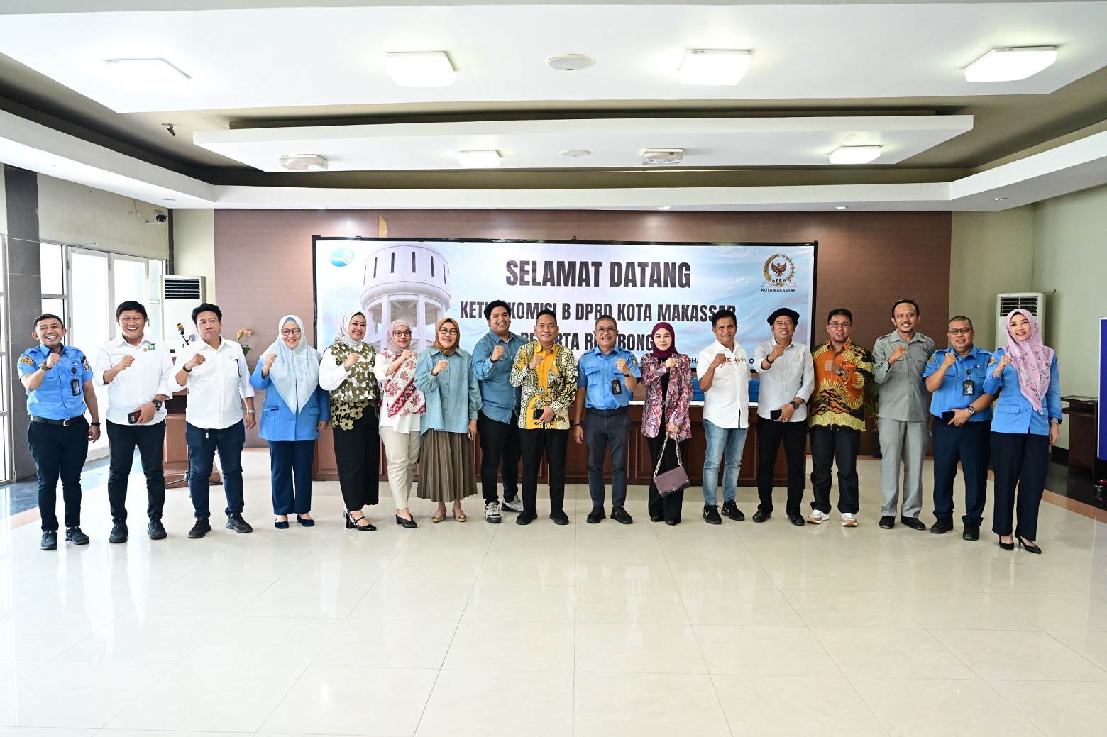 Dirut PDAM Makassar Bersama Jajaran Direksi Sambut Langsung Kunjungan Komisi B DPRD Makassar  