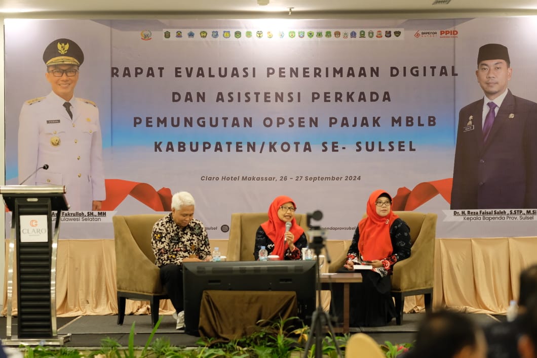 Bapenda Sulsel Raker Evaluasi Penerimaan Pajak Secara Digital