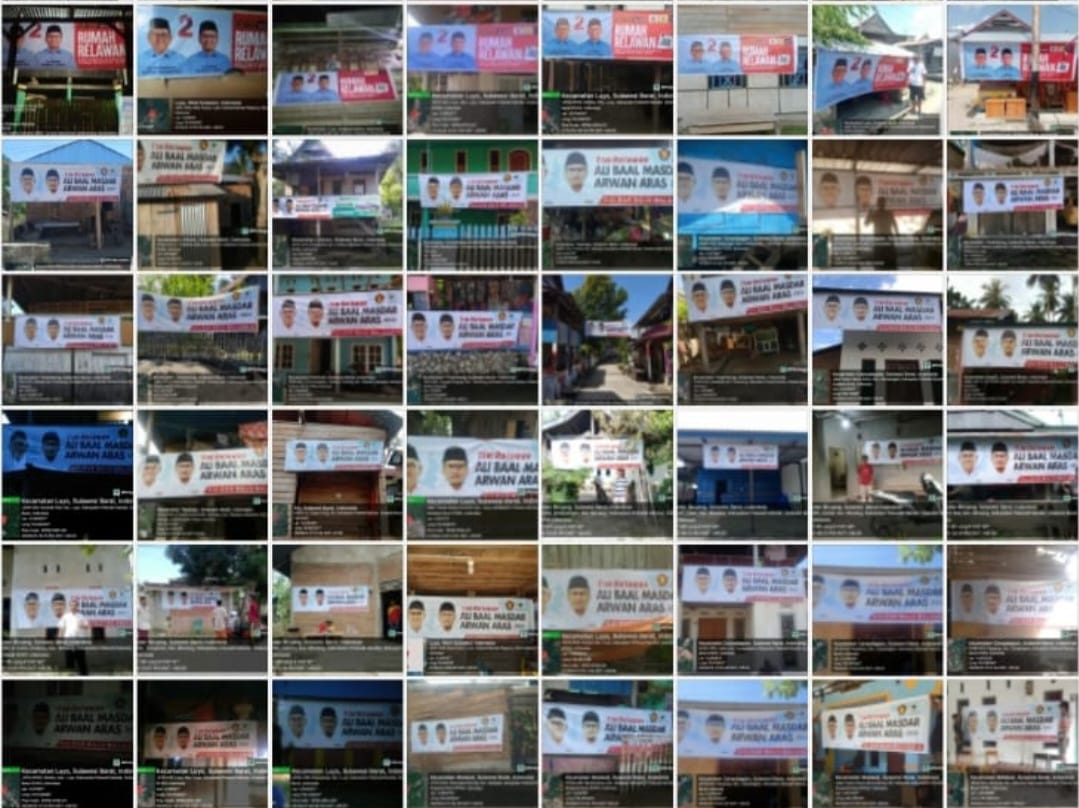 Bergerak Masif, Posko Pemenangan ABM-Arwan Terbentuk di 167 Desa/Kelurahan se-Kabupaten Polman