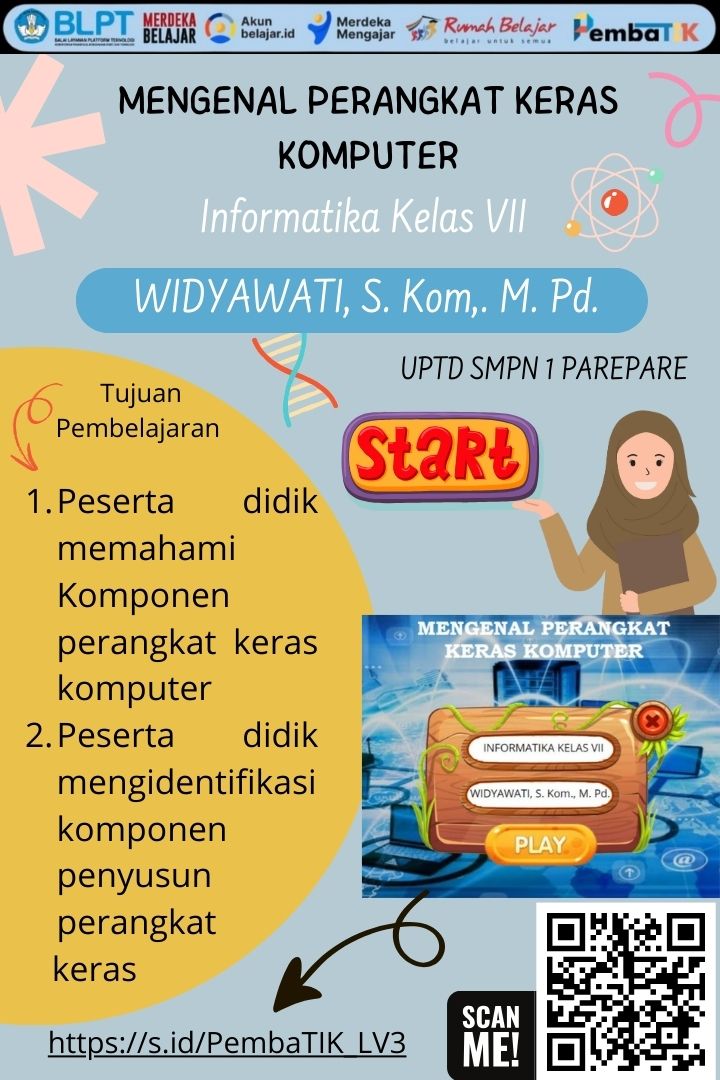 Widyawati, Guru SMPN 1 Parepare Lolos 30 Terbaik Sahabat Teknologi Sulsel, Lakukan Inovasi Pembelajaran Digital via Multimedia Wujud Implementasi Kurikulum Merdeka