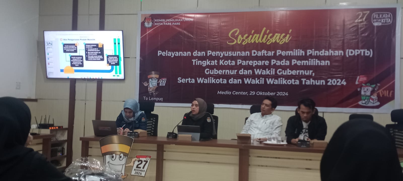 KPU Parepare Masih Akomodir Pemilih Pindahan untuk Empat Kategori Sampai 20 November 