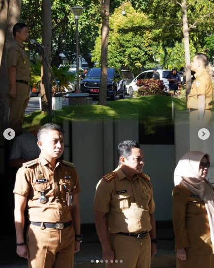 Camat Ujung Tanah Bersama para Lurah Hadiri Apel dalam Rangka Menjaga Kedisiplinan