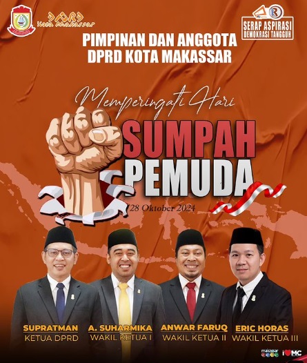 DPRD Makassar Ucapkan Selamat Memperingati Hari Sumpah Pemuda ke-96