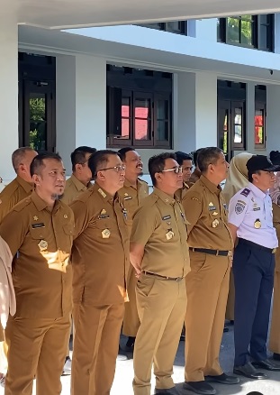 Kadis Perkim Hadiri Apel yang Dipimpin Langsung Pjs Wali Kota Makassar