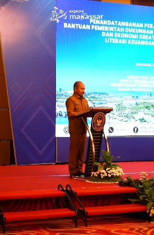 Kadispar Makassar Hadiri Acara Penandatanganan PKS Bantuan Pemerintah DPUP 2024