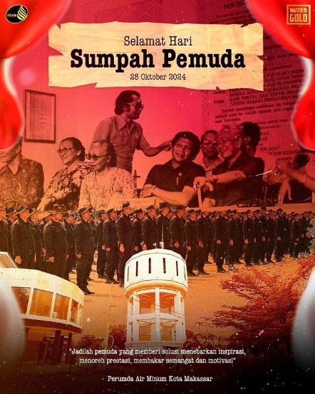 PDAM Makassar Ucapkan Selamat Hari Sumpah Pemuda ke-96