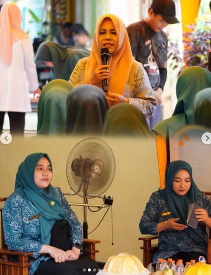 Ketua TP PKK Ujung Tanah Hadiri Kegiatan Pembinaan Posyandu di Kelurahan Tabaringan