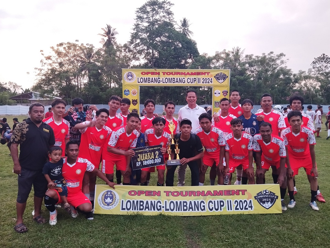 Cawabup Mamuju Damris Resmi Tutup Turnamen Sepak Bola Lombang-lombang Cup II 2024