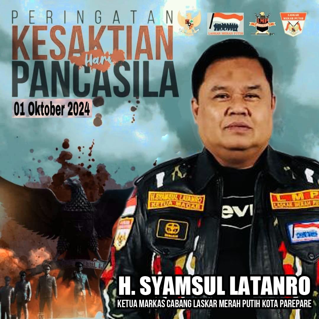 Ketua LMP Parepare Ucapkan Selamat Peringatan Hari Kesaktian Pancasila