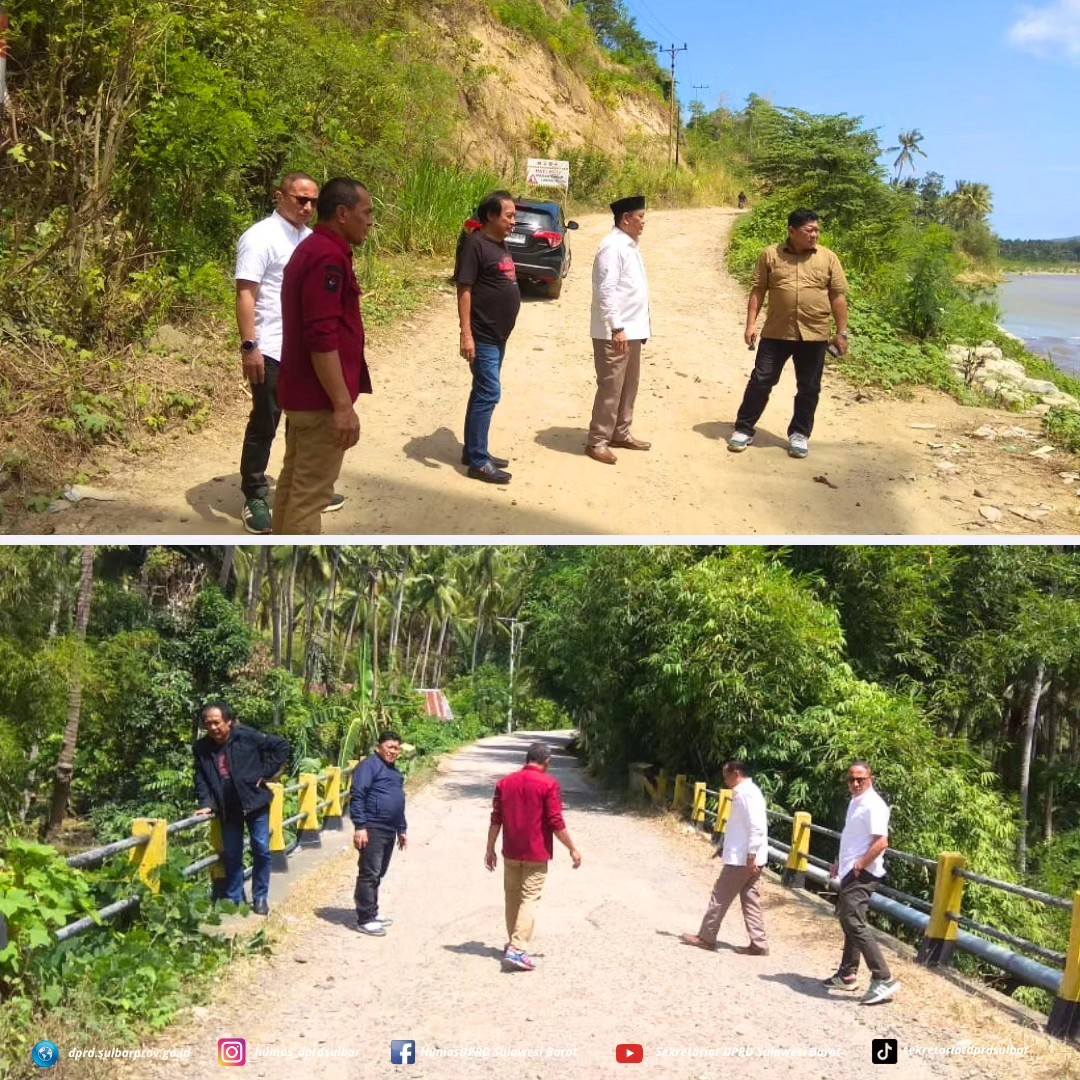 Berkunjung ke Polman, Komisi III Tinjau Jalan-Jembatan di Ruas Jalan Strategis Provinsi  